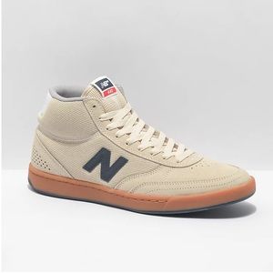 New Balance Numeric 440 Cream Navy & Red Shoes